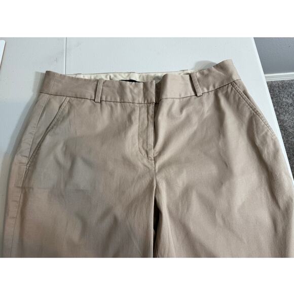 Talbots classic tan chino pants cotton stretch with pockets Sz 12 curvy - Picture 5 of 7